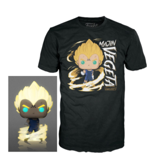 Φιγούρα Funko POP! & Tee Box - Dragon Ball Z - Majin Vegeta (Glows in the Dark) (Only in POP & TEE) (XL)