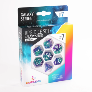 Dice Set - Ζάρια Gamegenic - Galaxy Series - Neptune (7pcs)