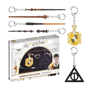 Μπρελόκ Harry Potter - Premium Keychains Collection Deluxe Box 6-Pack - Hufflepuff Emblem