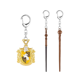 Μπρελόκ Harry Potter - Premium Keychains Collection Deluxe Box 3-Pack - Hufflepuff Emblem