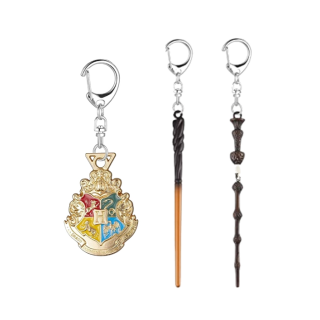 Μπρελόκ Harry Potter - Premium Keychains Collection Deluxe Box 3-Pack - Hogwarts Emblem