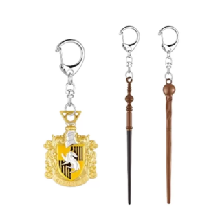 Μπρελόκ Harry Potter - Premium Keychains Collection 3-Pack - Hufflepuff Emblem
