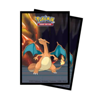 Ultra Pro Sleeves - Standard Size - Pokemon - Gallery Series Scorching Summit - Charizard, Salazzle, Torkoal and Alolan Marowak (65pcs)