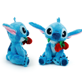 Λούτρινο Plush - Disney - Lilo and Stitch - Stitch with Rose (Valentine) (25cm)
