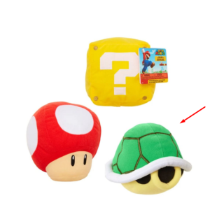 Λούτρινο Plush - Super Mario - Green Turtle Shell with Sound (11cm)
