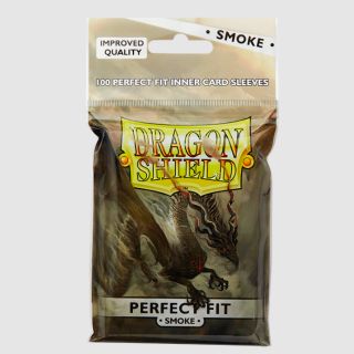 Dragon Shield Standard Sleeves - Perfect Fit Clear/ Smoke (100pc)