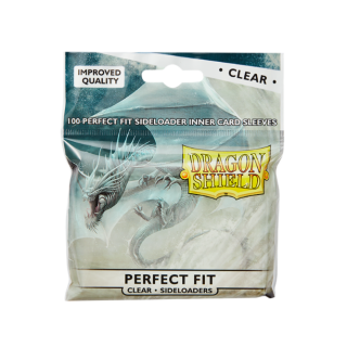 Dragon Shield Standard Sleeves - Side Load Perfect Fit Clear/Clear (100pc)