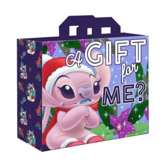 Τσάντα Πολλαπλών Χρήσεων - Shopping Bag - Disney - Lilo and Stitch - Angel (Christmas) - A Gift for me?