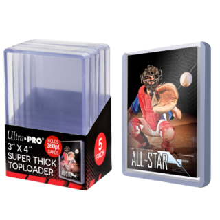UP - Toploader - 3'' x 4'' Super Thick 360 PT Regular Border (5pcs)