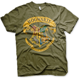 Μπλούζα Gildan T-Shirt - Harry Potter - Hogwarts (Olive) (L)