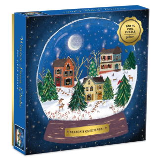 Galison Puzzle - Winter Snow Globe (Christmas) 500pcs