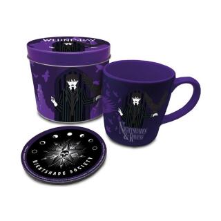 Κούπα Pyramid - Mug and Coaster In Keepsake Tin - Wednesday - Nightshades and Ravens