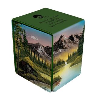 Ultra Pro Deck Box - Alcove Flip Box - Bob Ross - Mountain Retreat
