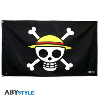 Flag AbyStyle - One Piece - Straw Hat Pirates (Skull)