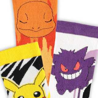 Κάλτσες Difuzed Socks - Pokemon - Pikachu / Charmander / Gengar (3-Pack) (43-46)