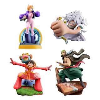 Φιγούρα Statue Megahouse - One Piece - Logbox Re Birth - Egghead (Luffy Gear Five Vs Kizaru / Zoro / Dr. Vegapunk Lilith / Luffy with Chopper) (9cm) (Blind Box-Mystery)