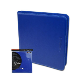 BCW Binder - 12 Pocket Zippered - Z-Folio LX - Blue