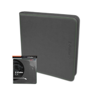 BCW Binder - 12 Pocket Zippered - Z-Folio LX - Gray