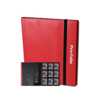 BCW Binder - 9 Pocket Folio (with Elastic Strap Closure) - Red