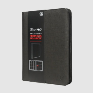 Ultra Pro Binder - 9 Pocket Premium Zippered - Black (180 Cards)