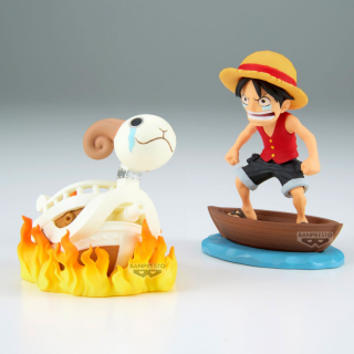Φιγούρα Banpresto One Piece - Log Stories - Monkey D. Luffy and Going Merry (Farewell) (8cm)