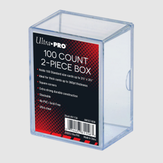 Ultra Pro 2-Piece Deck Box (100 Cards) - Strongbox - Clear