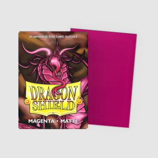 Dragon Shield Matte Sleeves - Japanese Size - Solid Colour - Magenta