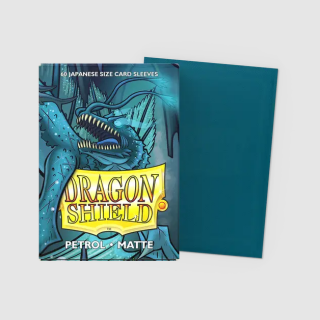 Dragon Shield Matte Sleeves - Japanese Size - Solid Colour - Petrol
