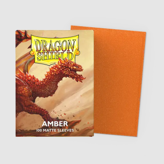 Dragon Shield Matte Sleeves - Standard Size - Solid Colour - Amber