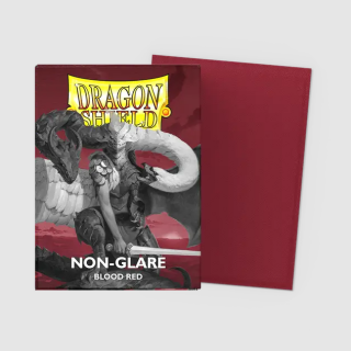 Dragon Shield Matte Sleeves - Standard Size - Solid Colour - Non-Glare - Blood Red