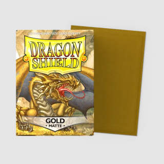 Dragon Shield Matte Sleeves - Standard Size - Solid Colour - Gold
