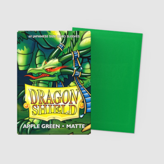 Dragon Shield Matte Sleeves - Japanese Size - Solid Colour - Apple Green (60 Sleeves)