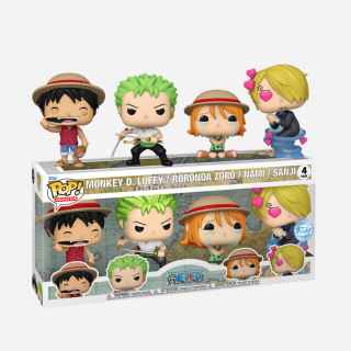Φιγούρα Funko POP! 4-Pack One Piece - Monkey D. Luffy / Roronoa Zoro / Nami / Sanji (Special Edition)