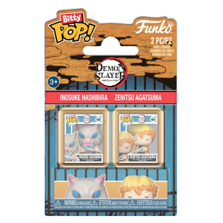 Φιγούρα Funko POP! Bitty 2-Pack Demon Slayer - nosuke Hashibira and Zenitsu Agatsuma