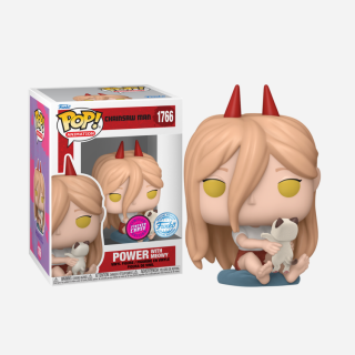 Φιγούρα Funko POP! Chainsaw Man - Power with Meowy (Flocked Chase) (Special Edition) #1766 (1+1 Pack)