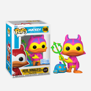 Φιγούρα Funko POP! Disney - Mickey and Friends - Devil Donald with Pumpkin (Black Light Chase) (Special Edition) #1446 (1+1 Pack)