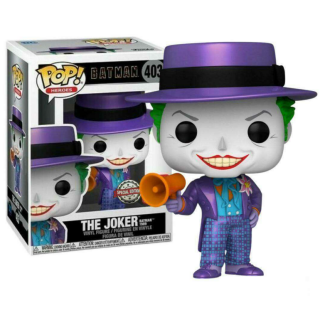Φιγούρα Funko POP! DC Heroes - Batman 1989 - The Joker (with Megaphone) (Metallic) (Special Edition) #403