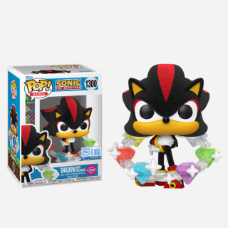 Φιγούρα Funko POP! Sonic the Hedgehog - Shadow with Emeralds (Flocked) (Special Edition) #1300