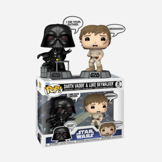 Φιγούρα Funko POP! 2-Pack Star Wars - Darth Vader (Sayings - I am Your Father.) and Luke Skywalker (Sayings - Noooooo!)