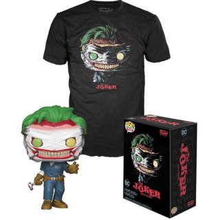 Φιγούρα Funko POP! & Tee Box: DC - Joker (Death of the Family) (Glows in the Dark) (M)