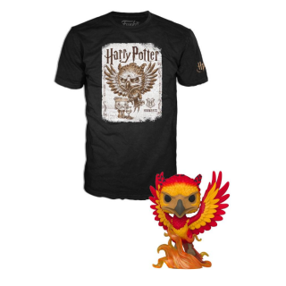 Φιγούρα Funko POP! & Tee Box - Harry Potter - Fawkes the Phoenix (Glows in the Dark) (XL)