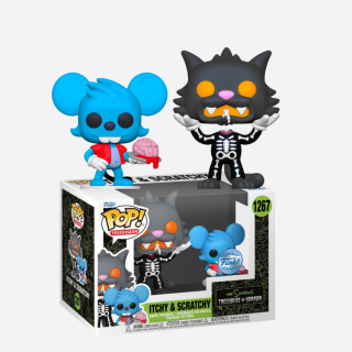 Φιγούρα Funko POP! The Simpsons - Itchy & Scratchy - Itchy (with Brain) and Scratchy (Skeleton) (Funko Special Edition) #1267