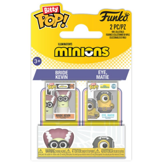 Φιγούρα Funko POP! Bitty 2-Pack Minions - Bride Kevin and Eye, Matie