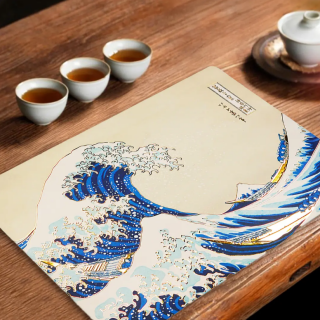 Σουπλά Distrineo Placemat - The Great Wave of Kanagawa (Set of 4 Pieces)