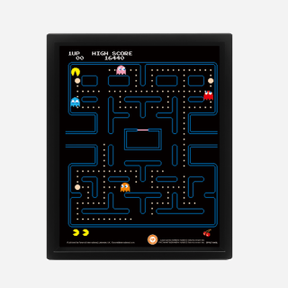 Framed 3D Print - Pac-Man (Maze)