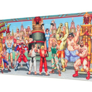 Flexible Desktop Mat XL - Street Fighter
