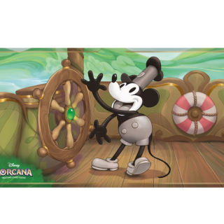 Ravensburger Playmat - Disney Lorcana TCG - Chapter 1 - The First Chapter - Mickey Mouse (Steamboat Willie)