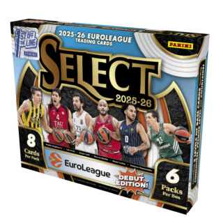 Κάρτες Sports Trading Cards - 2025-26 Panini Euroleague Basketball - Select Hobby Box - 1st Off The Line (FotL) (6 Packs)