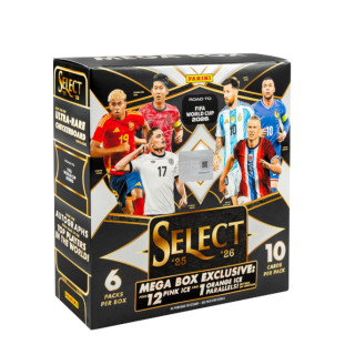 Sports Trading Cards Panini - 2025-26 Road to FIFA World Cup Soccer - Select Mega Box (6 Packs)