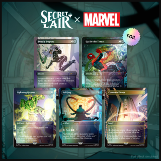 MtG Secret Lair - Marvel - Spider-Man - Villainous Plots (Rainbow Foil Edition)